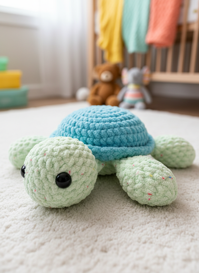 Handmade Crochet plush turtle