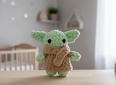 Handmade Crochet Alien Boy
