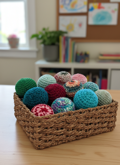 Handmade Crochet Footbags