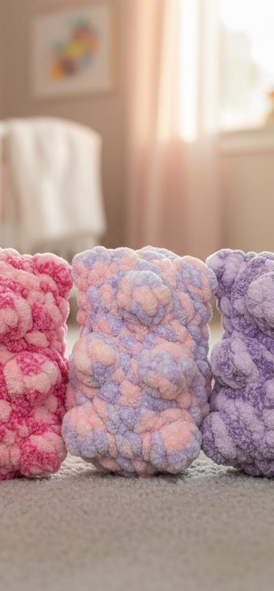 Handmade crochet large gummy bears