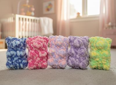 Handmade crochet large gummy bears