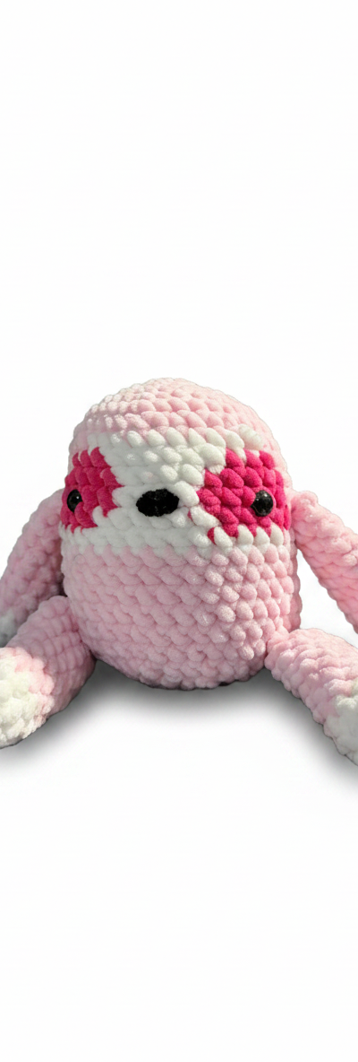 Handmade Plush Pink Sloth