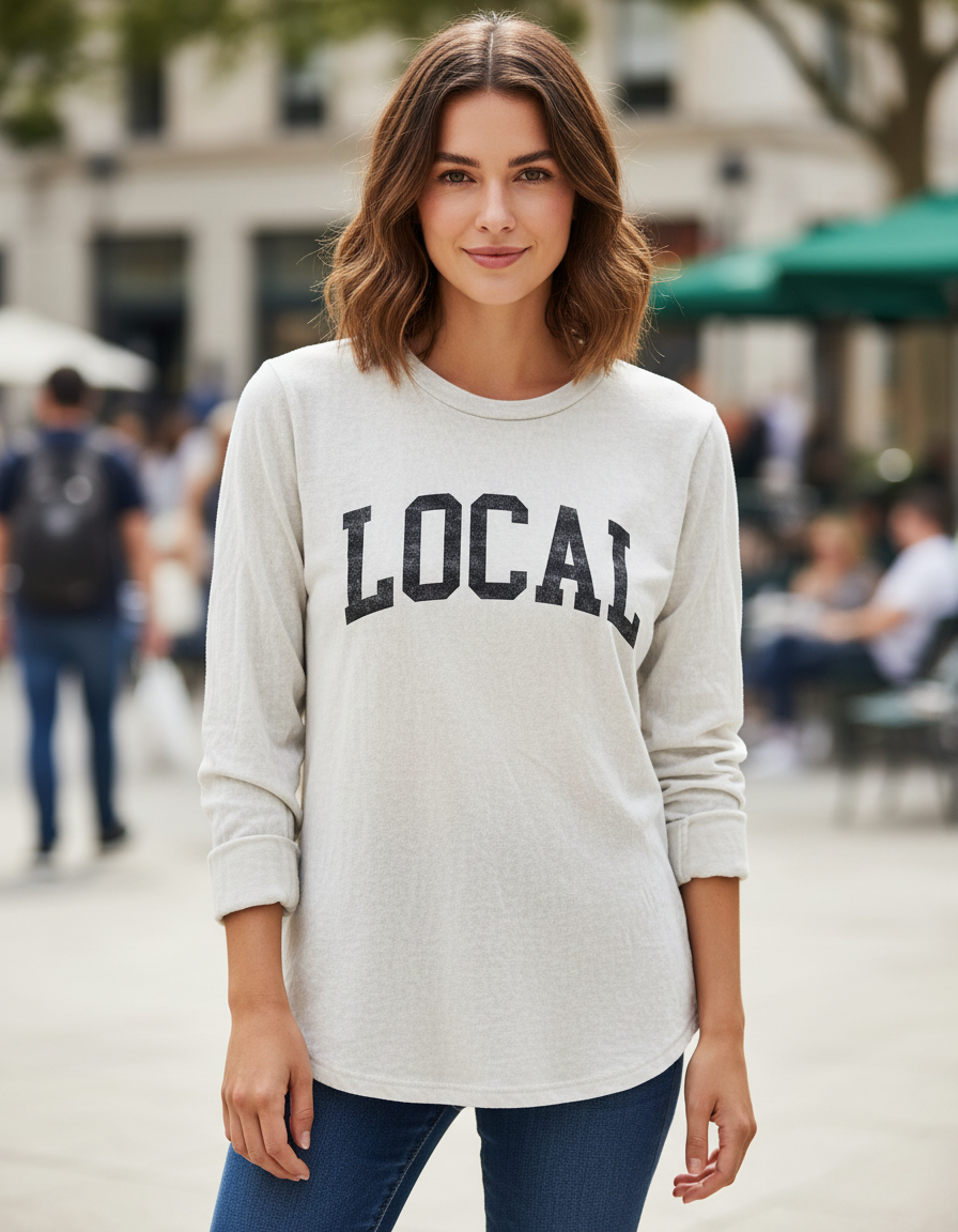 LOCAL Mineral-Washed Long Sleeve Tee