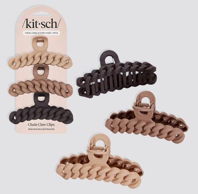 kitsch Eco-Friendly Chain Claw Clips 3pc
