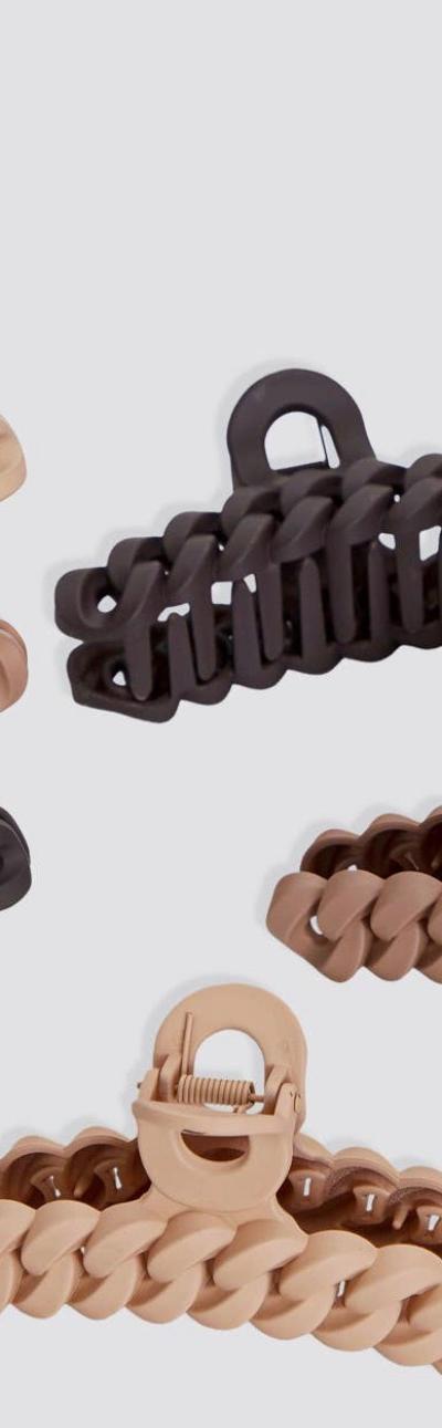 kitsch Eco-Friendly Chain Claw Clips 3pc