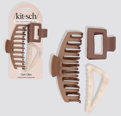 kitsch Recycled 3pc Assorted Claw Clips