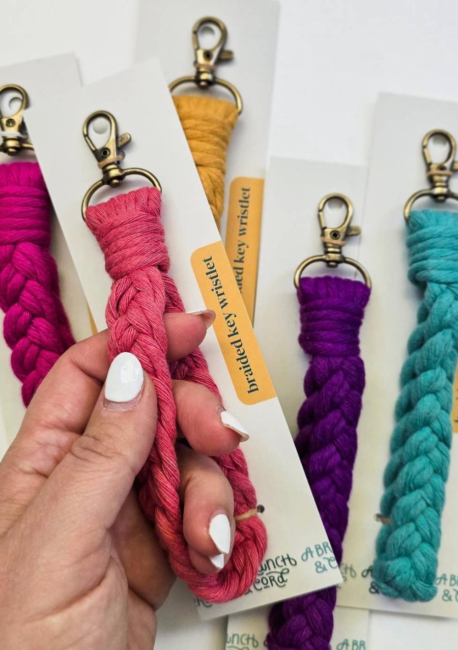 Macrame Wristlet Keychain