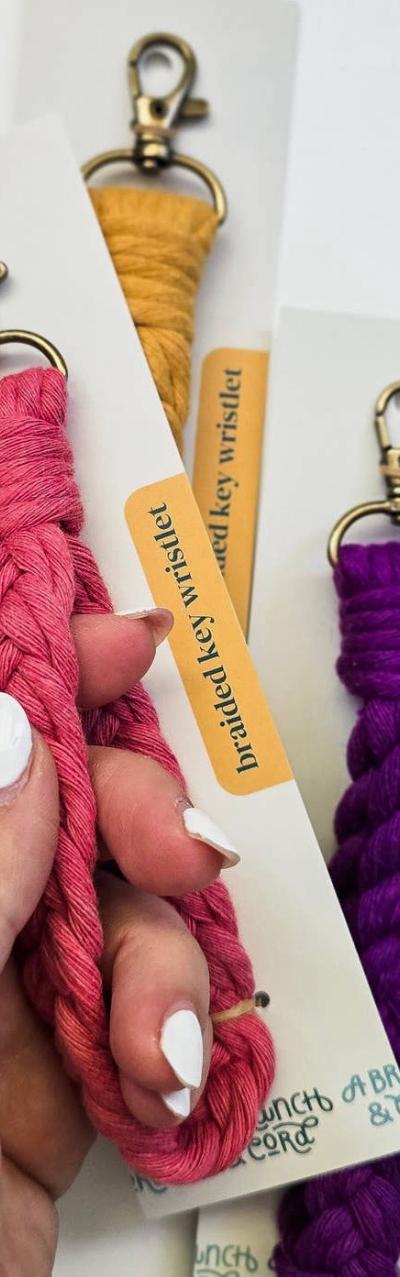Macrame Wristlet Keychain