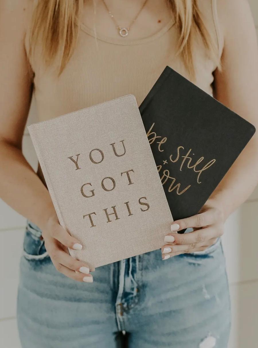 You Got This Lined Fabric Journal