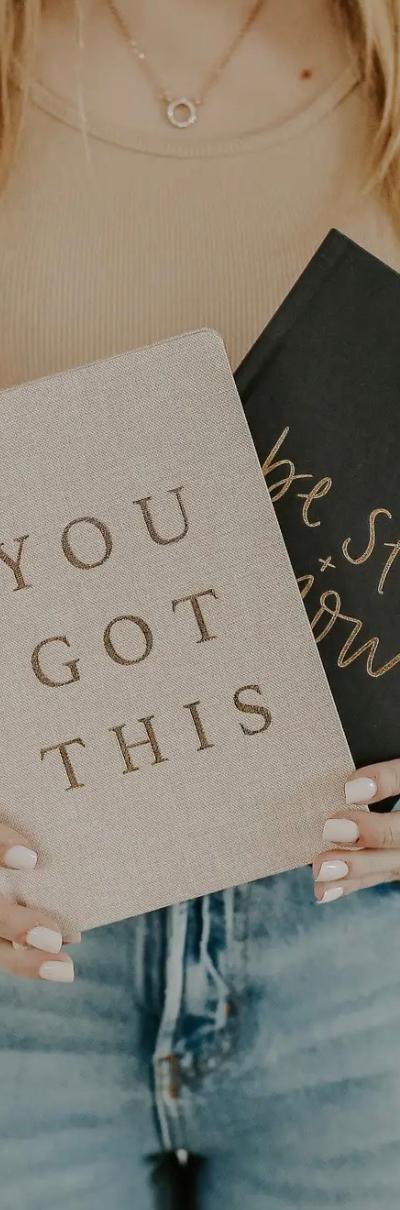 You Got This Lined Fabric Journal