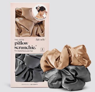 kitsch Satin Pillow Scrunchie - 2 pack