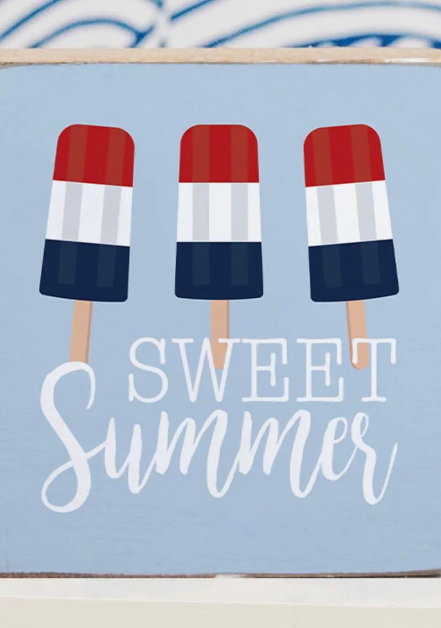 Sweet Summer Block Sign