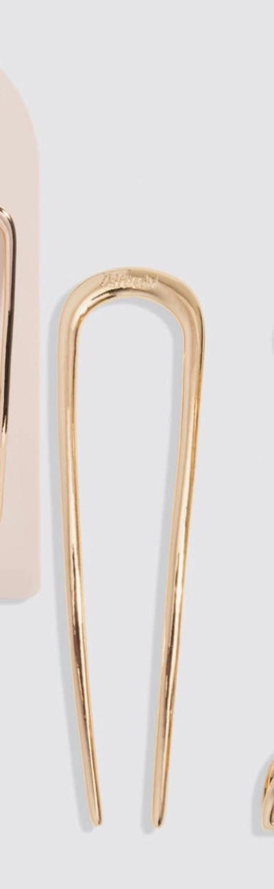 kitsch Mini Metal French Hair Pin & Clips 3pc