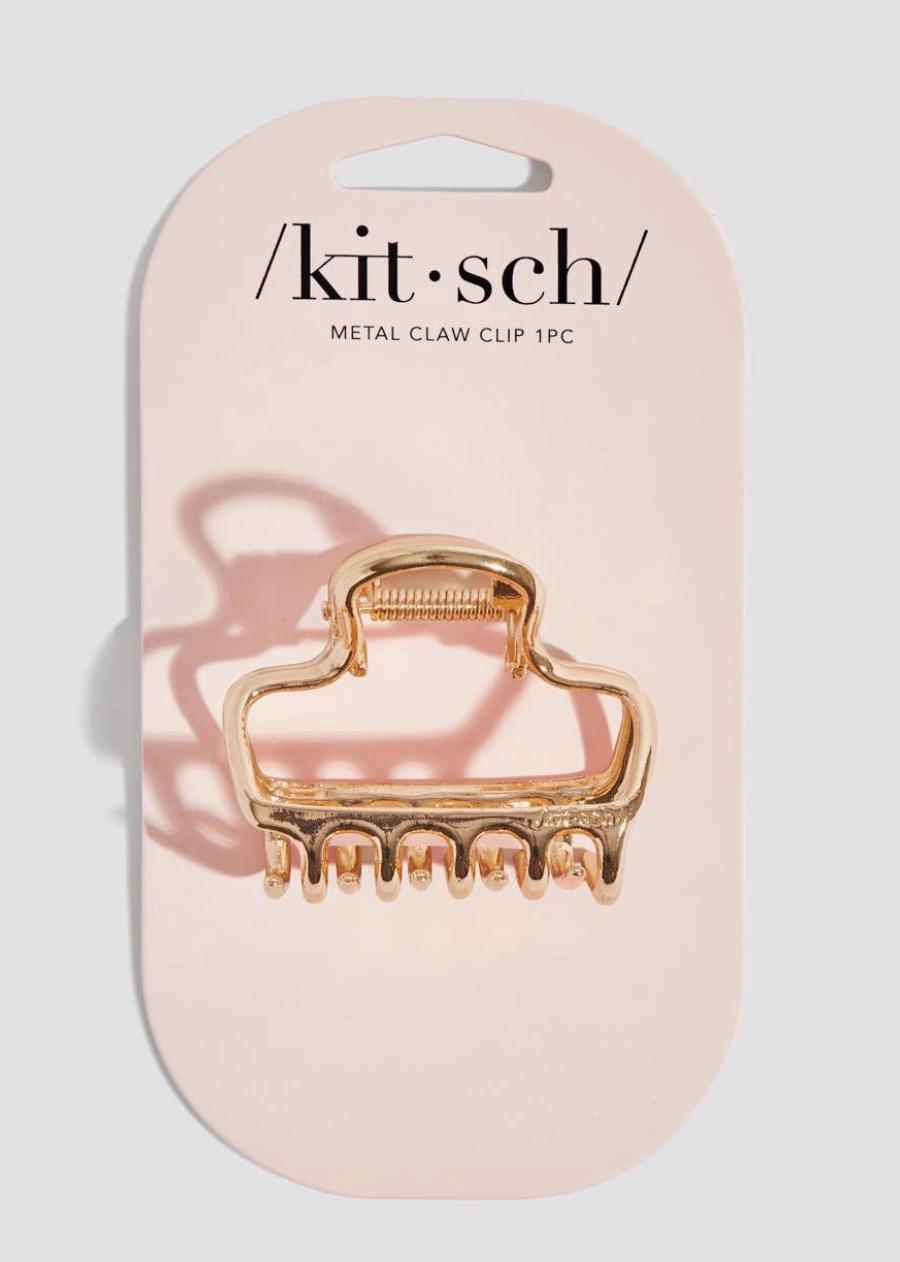 kitsch Puffy Gold Claw Clip