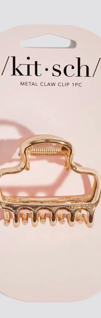 kitsch Puffy Gold Claw Clip