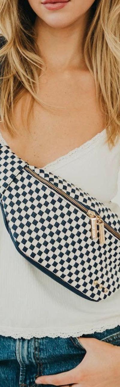 Susie Sidekick Woven Crossbody Bum Bag