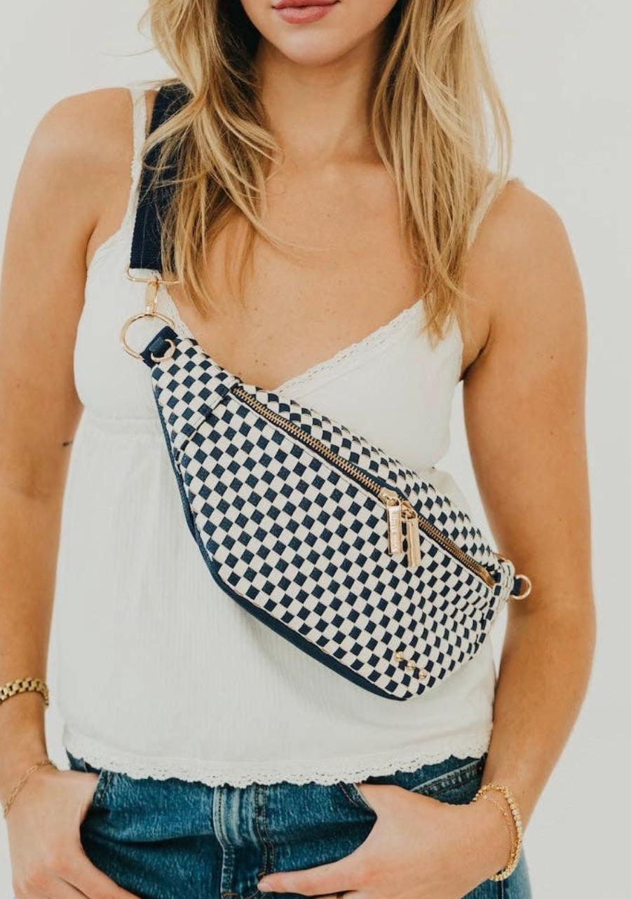 Susie Sidekick Woven Crossbody Bum Bag