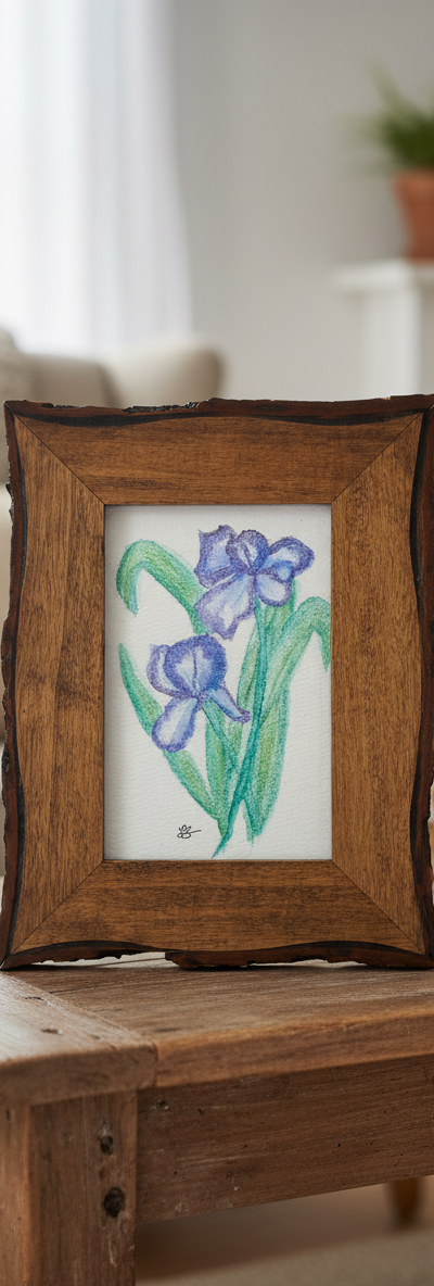 Watercolor Irises