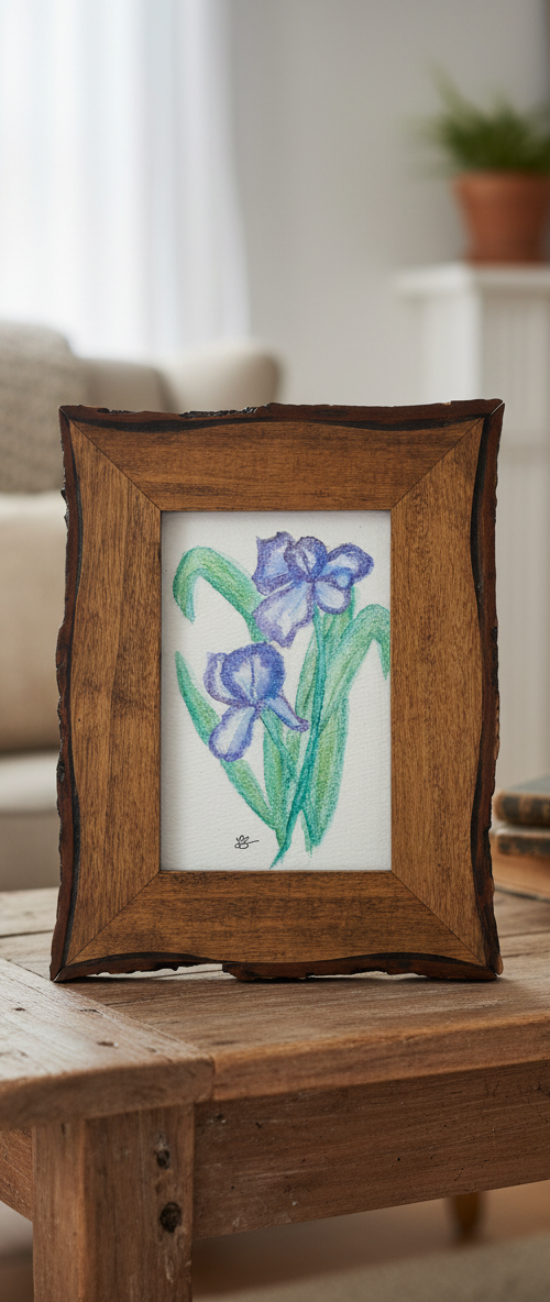 Watercolor Irises