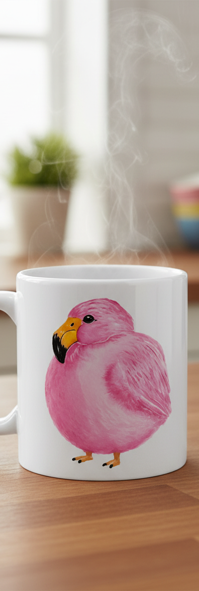 Fatty Bird Fat Felicia the Flamingo