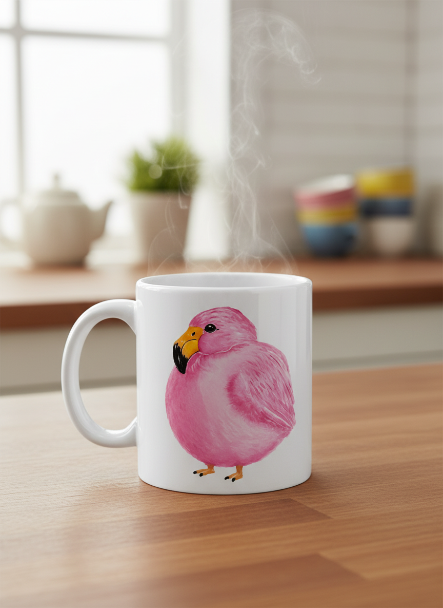 Fatty Bird Fat Felicia the Flamingo