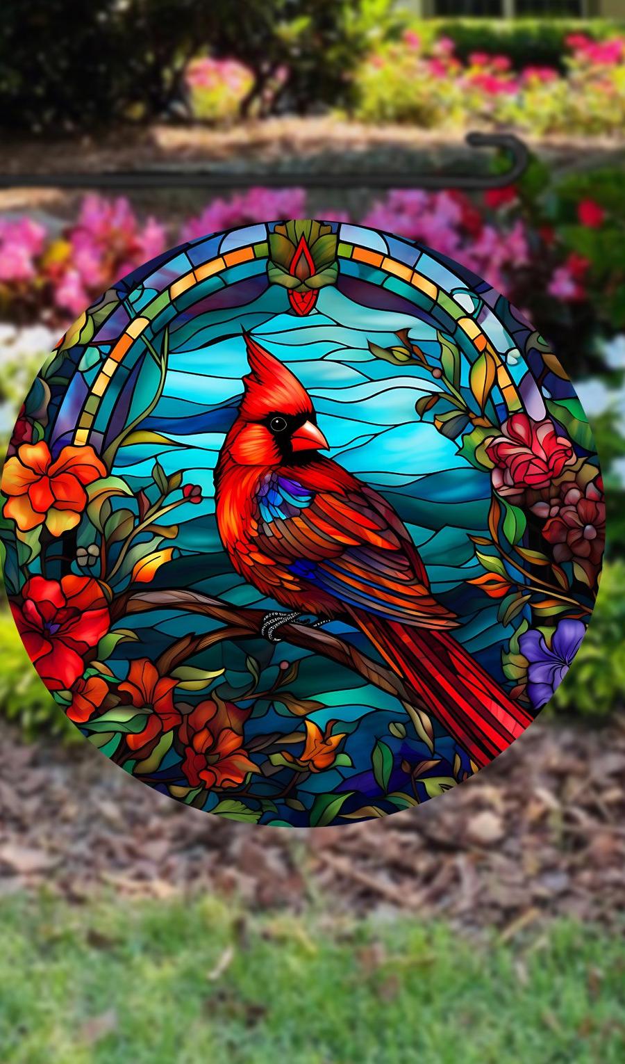 Cardinal Wind Spinner Outdoor Decor