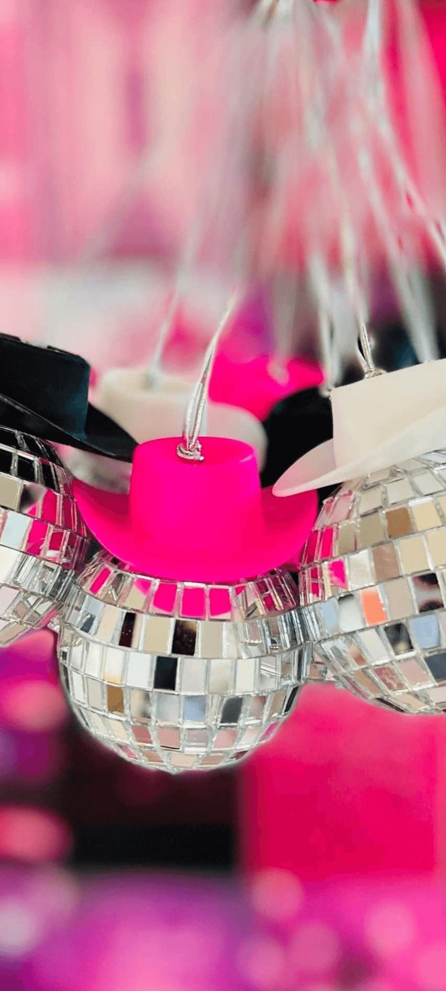 Cowgirl Disco Car Charm