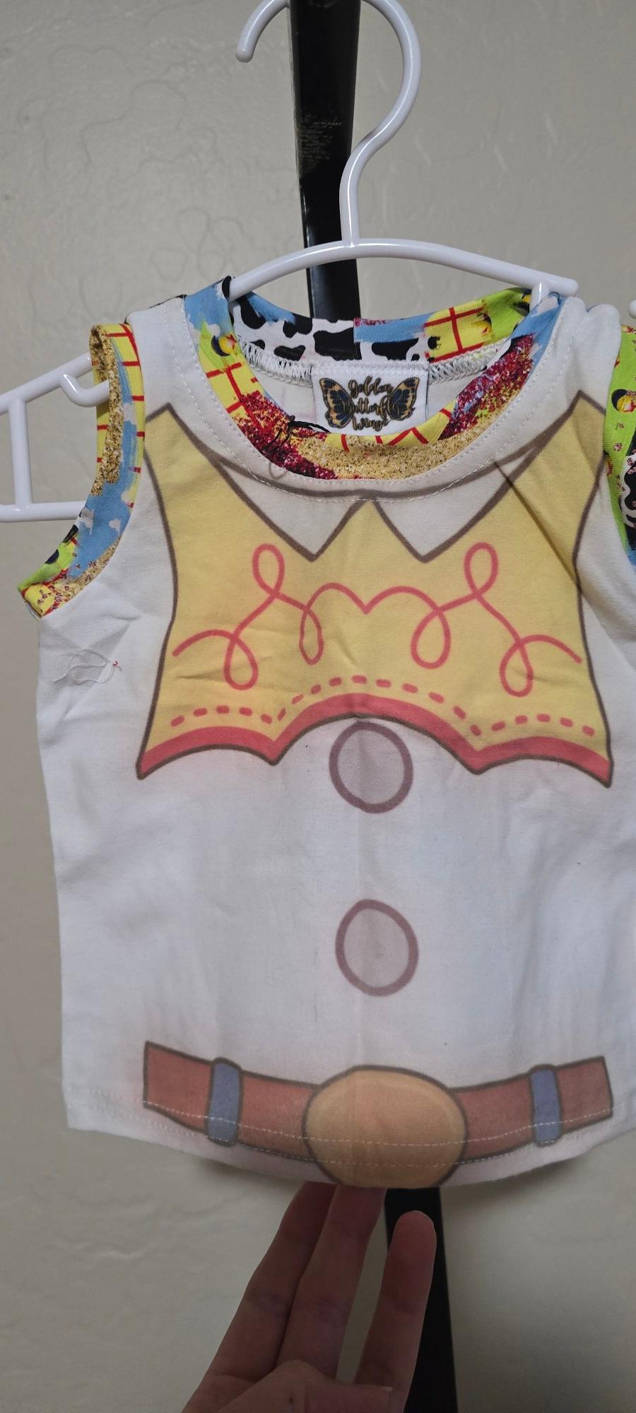 Cowgirl kids shirt *flawed*