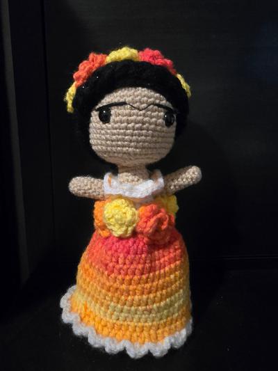 Crochet frida doll