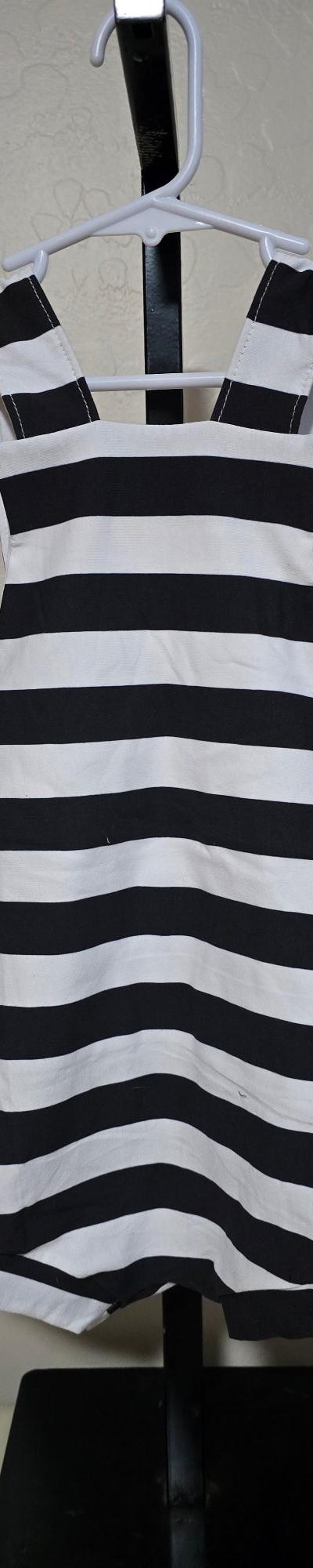 Striped overalls