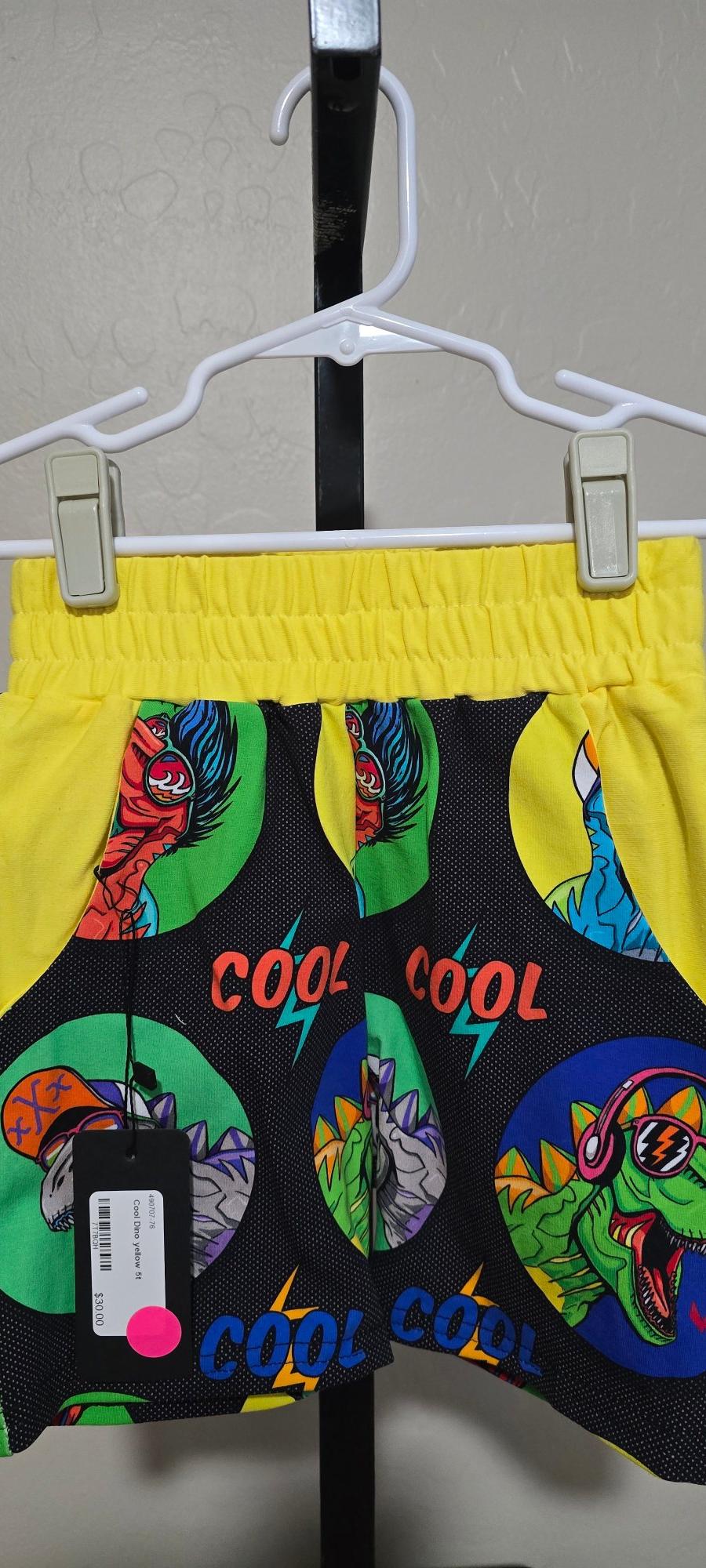 Kids dino shorts