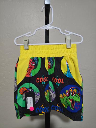 Kids dino shorts