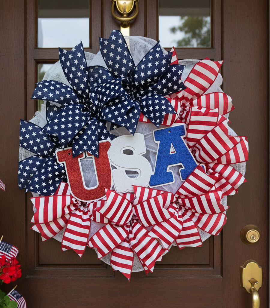 USA FLAG WREATH
