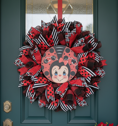 LADY BUG WREATH