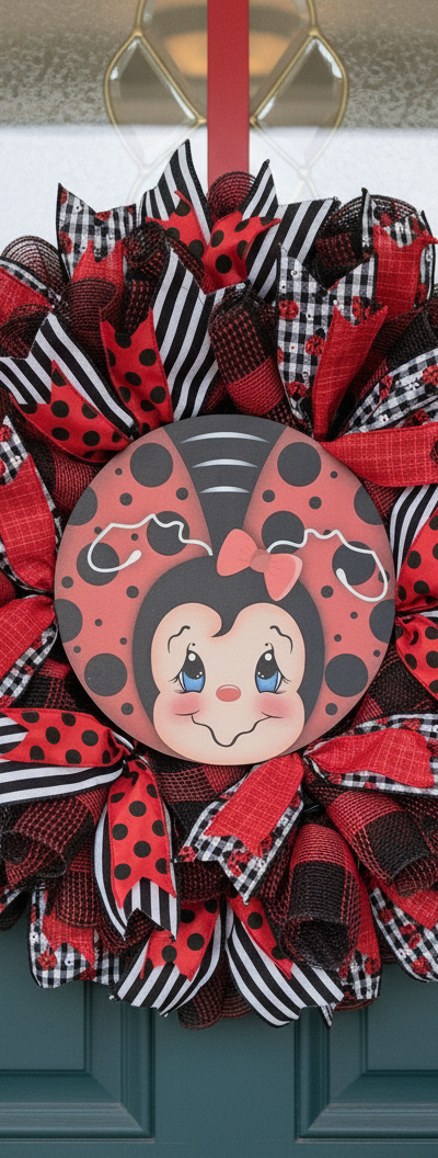 LADY BUG WREATH