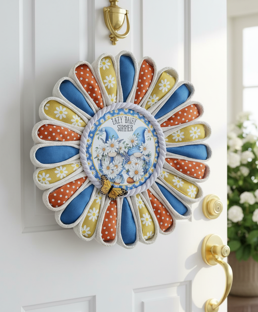 LAZY DAISY SUMMER WREATH