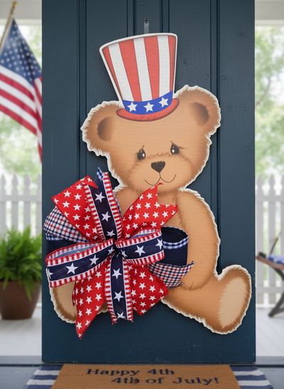 PATRIOTIC BEAR HANGER