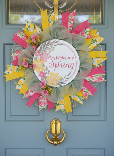 WELCOME SPRING WREATH