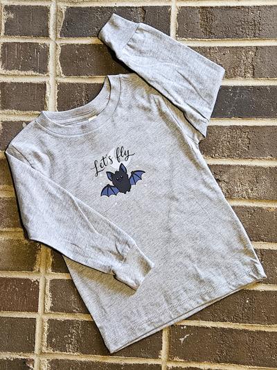 Let’s Fly Bat Long Sleeve Toddler Shirt