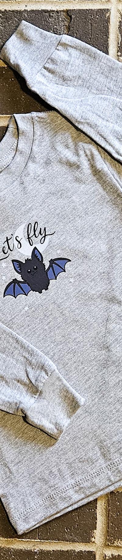 Let’s Fly Bat Long Sleeve Toddler Shirt