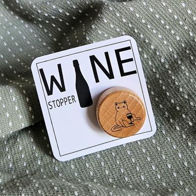 Tipsy Cat Wine Stopper