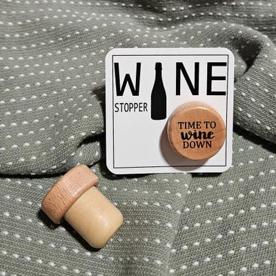 Time To Wine Down Bottle Stopper