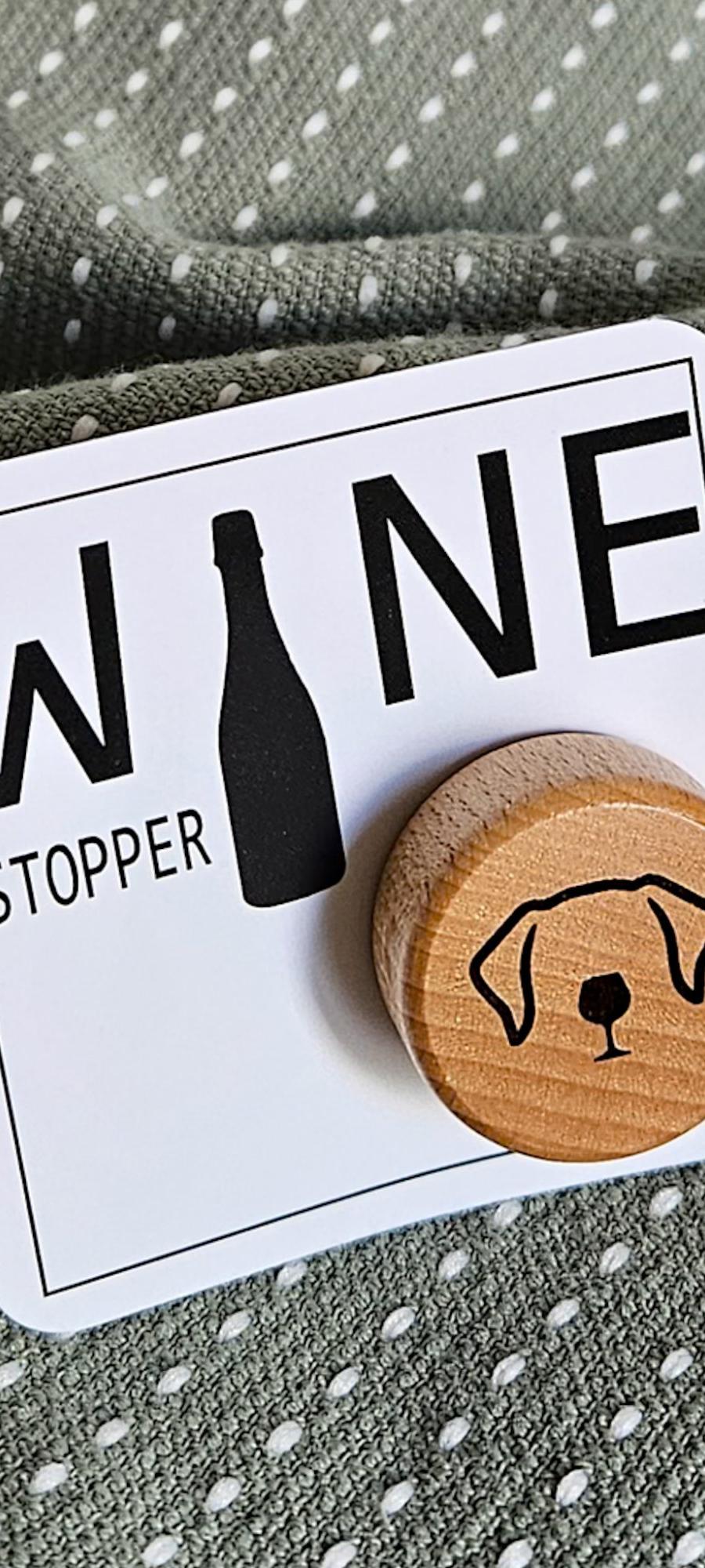 Paws & Pour Wine Stopper