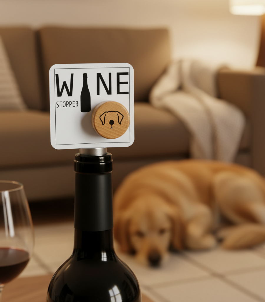 Paws & Pour Wine Stopper