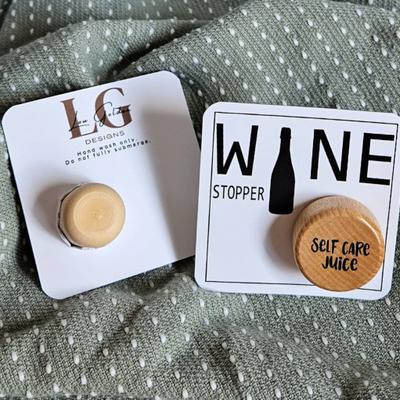 Self Care Juice Wine Stopper