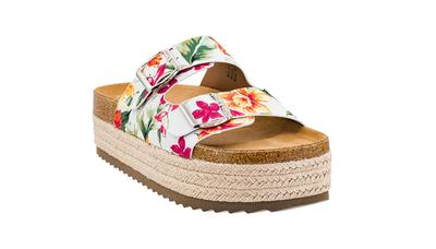 Corkys No Filter White Floral Sandals