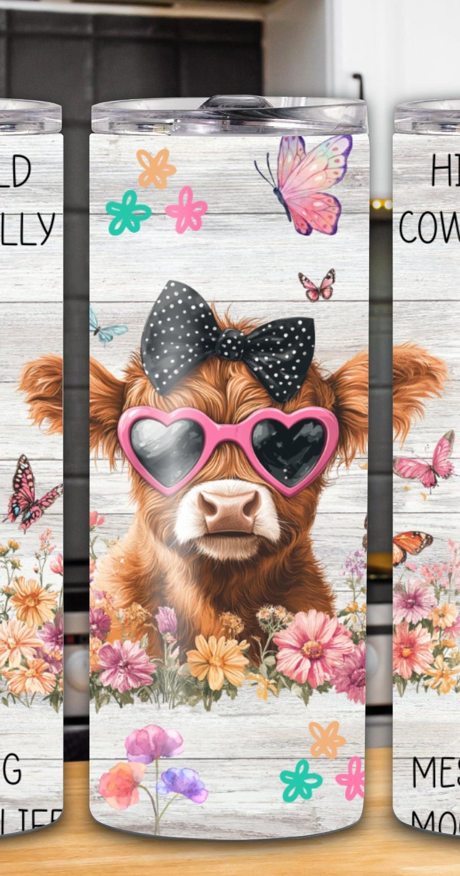 "Sassy Classy & A Bit Grassy" 20oz Cow Tumbler