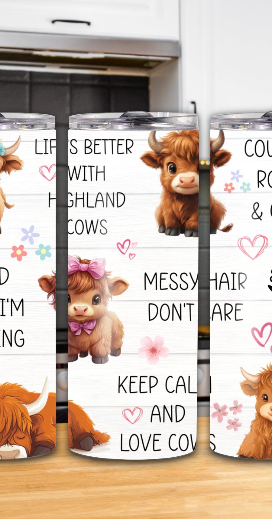 "Life's Better With Highland Cows" 20oz Tumbler
