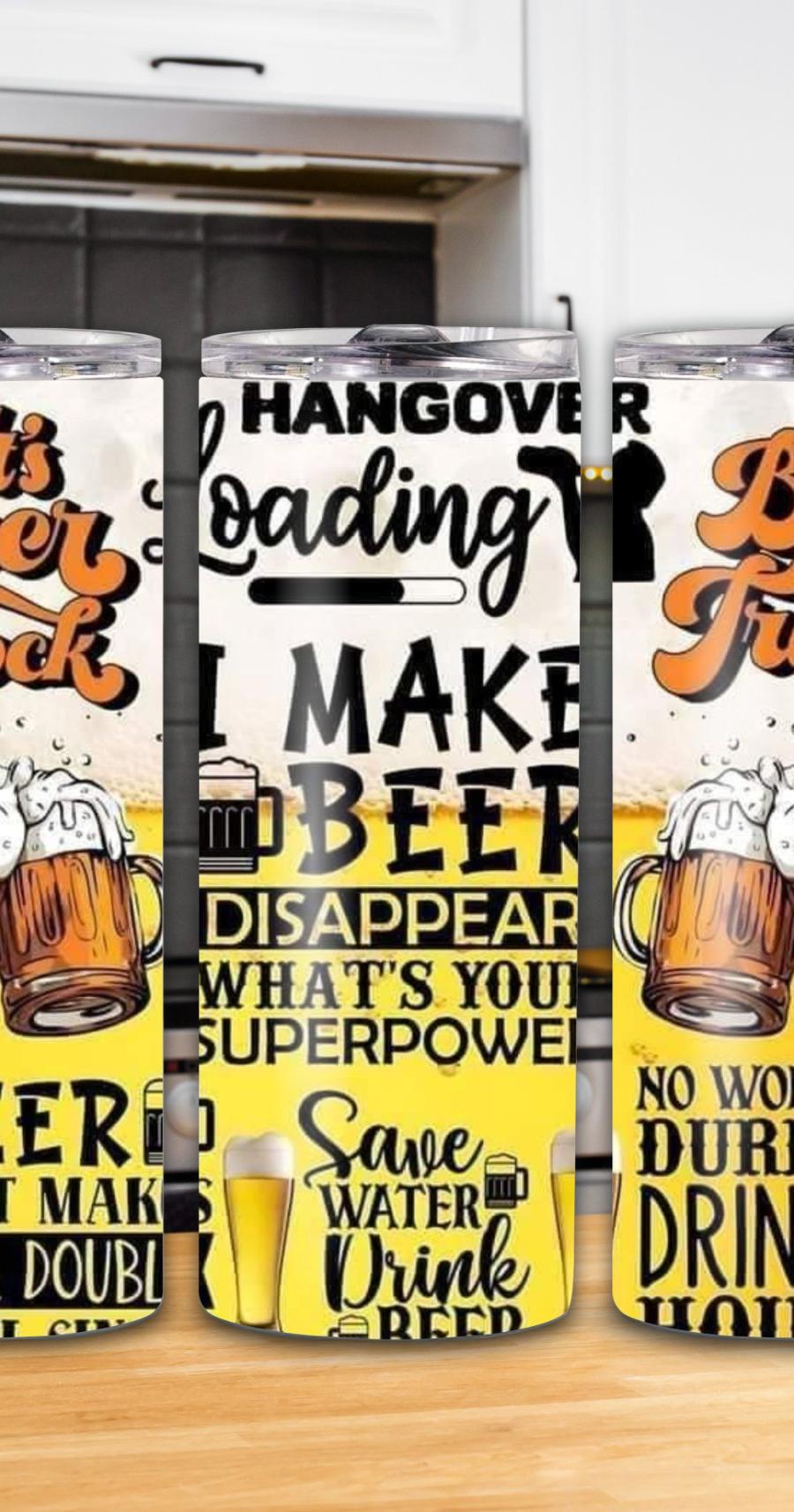 "I Make Beer Disappear" 20oz Tumbler