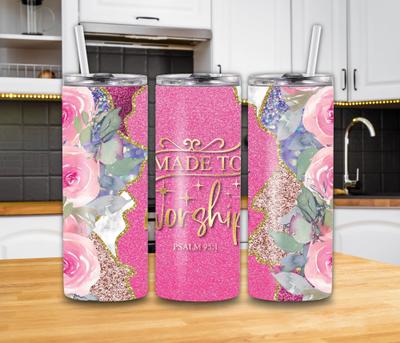 "Made to Worship" Psalm 95:1 20oz Tumbler
